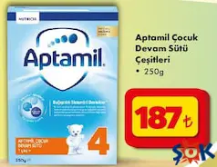APTAMİL ÇOCUK DEVAM SÜTÜ ÇEŞİTLERİ 250 G